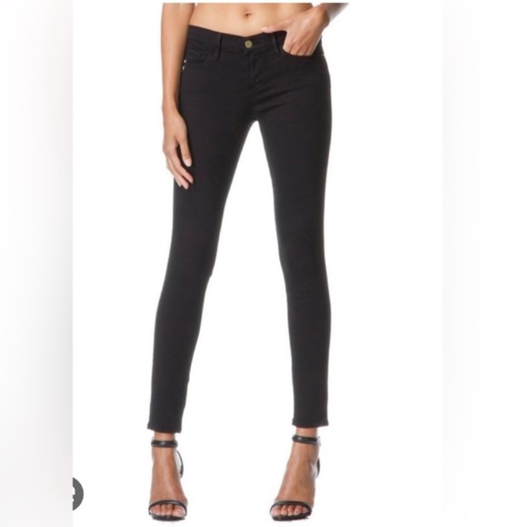 Frame Denim Le Skinny De Jeanne Side Ankle Zipper Stretch Jeans 30 - Picture 2 of 7